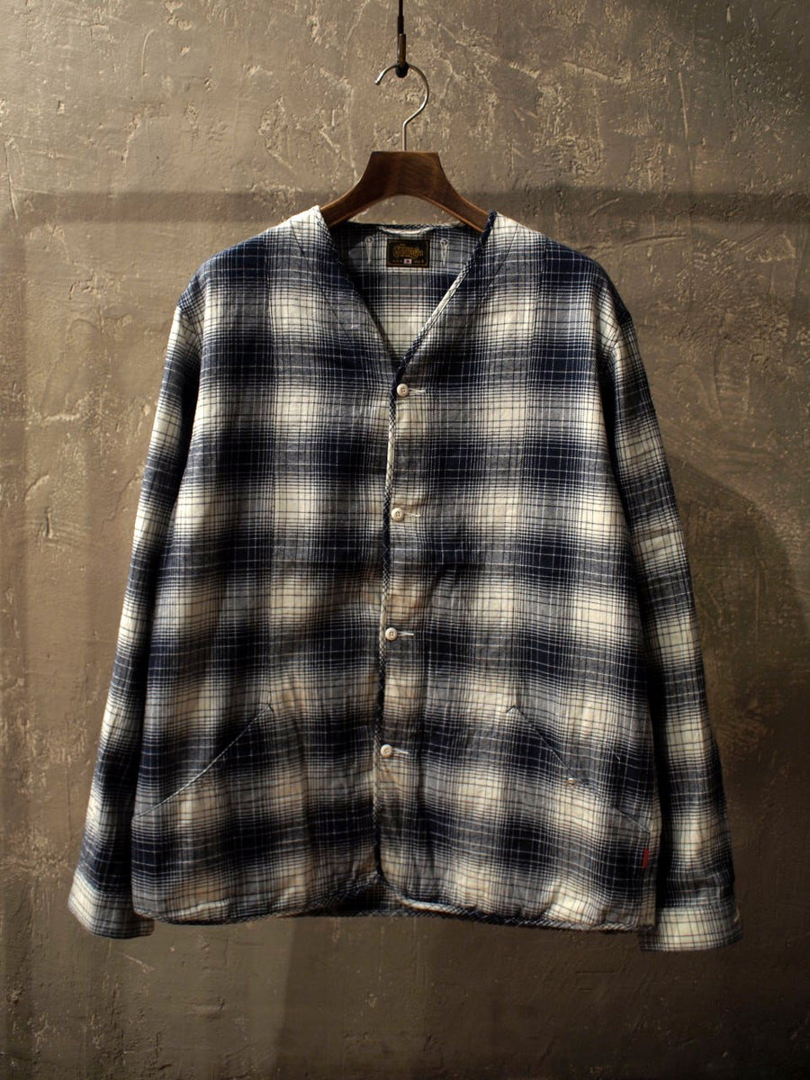 NO COLLAR SHIRTS ＜OMBRE CHECK＞ – Laid.Back.Taylor Online Store