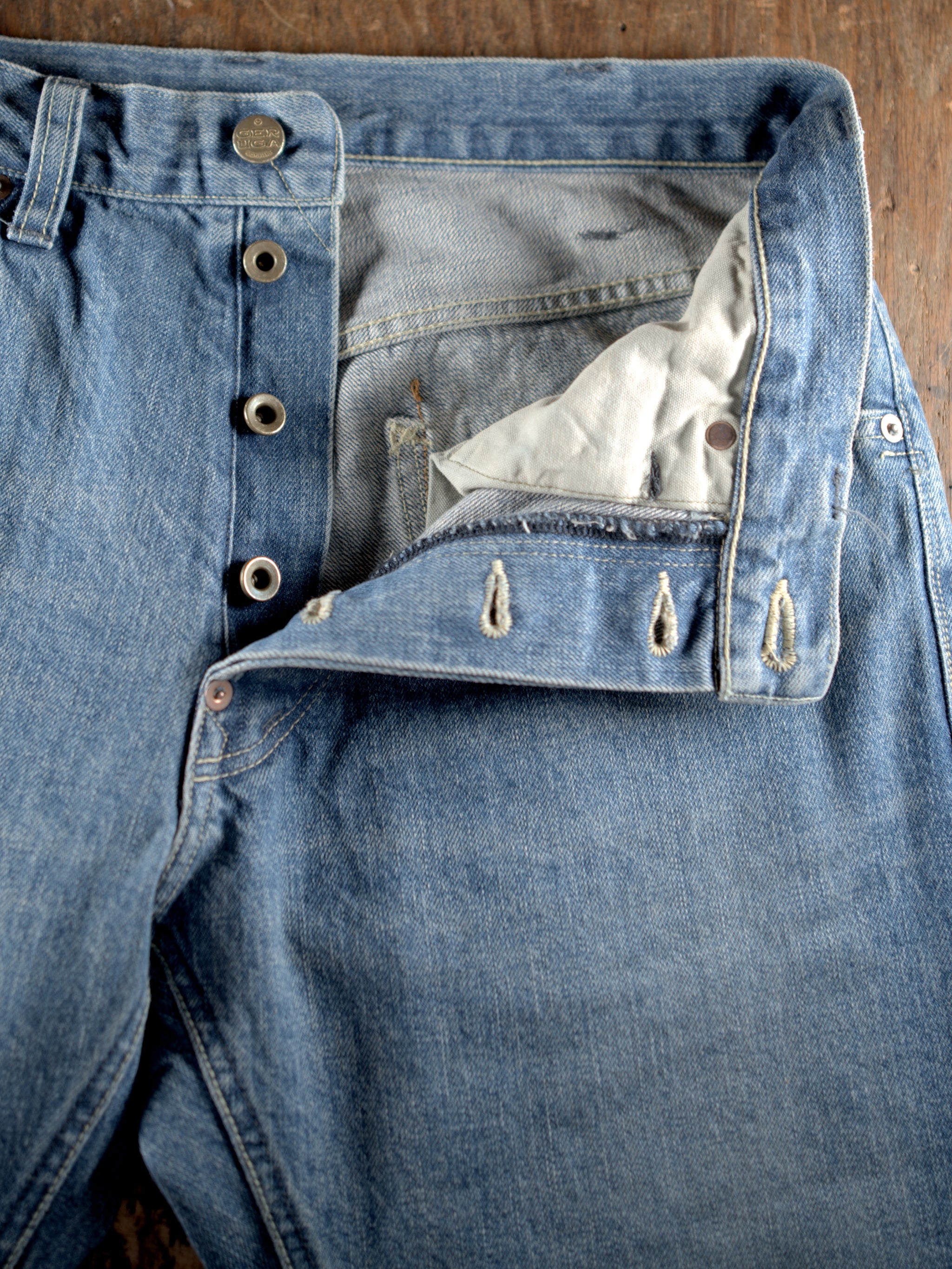 REGULAR SLIM DENIM PANTS ＜80USED-AGING＞ – Laid.Back.Taylor